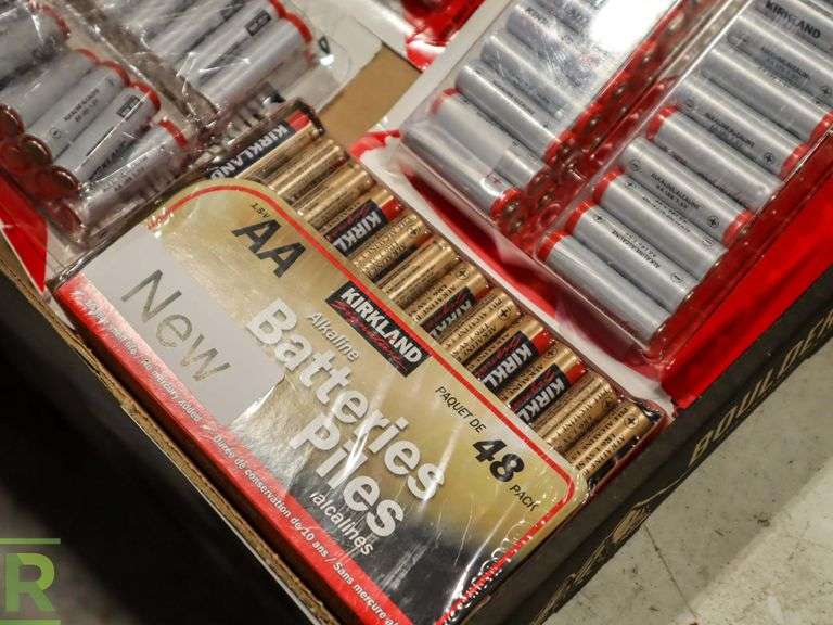 (1) Kirkland Signature AA Alkaline Batteries, 48 Pack New & (3