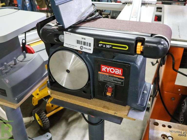 Ryobi 4" x 36" Belt and 6" Disc Sander Roller Auctions