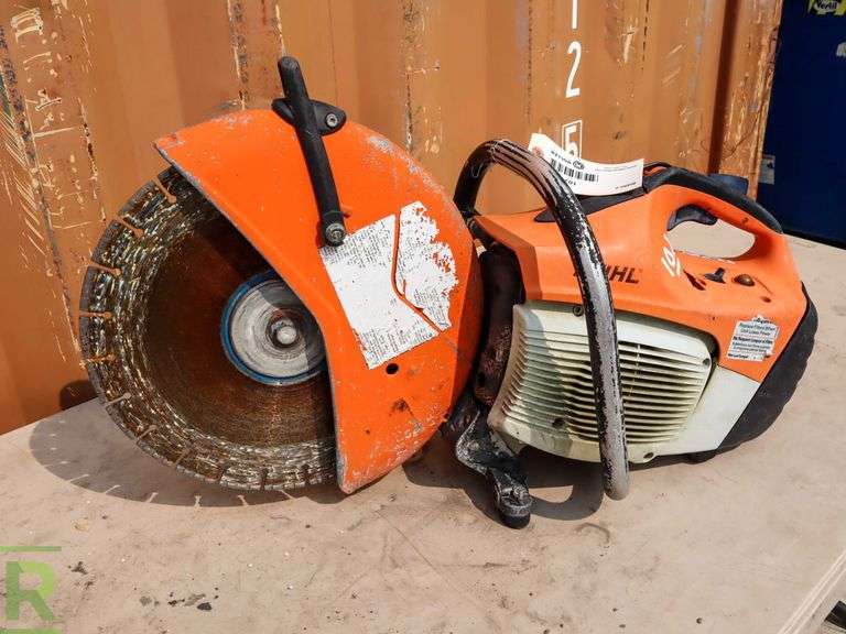 Stihl TS420 Gas Demolition Saw With Blade Roller Auctions