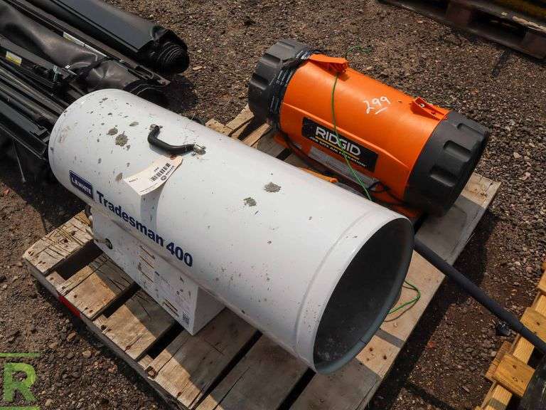 L.B. White Tradesman 400 Propane Heater, Ridgid Electric Air Mover - Roller  Auctions