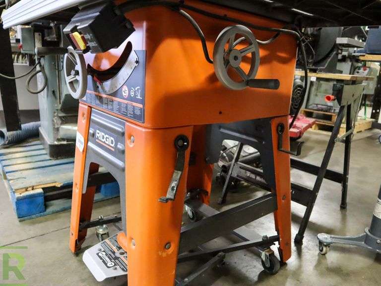 Ridgid TS3650 10" CastIron Table Saw Roller Auctions