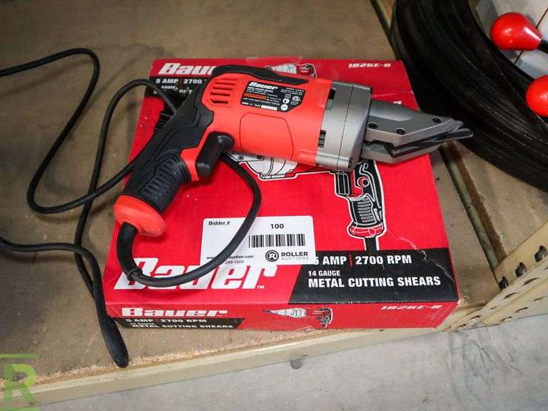 Bauer 1826EB Metal Cutting Shears Roller Auctions