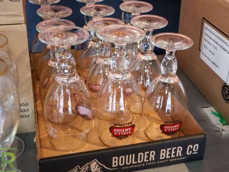 (42) Branded Beer Glasses Roller Auctions