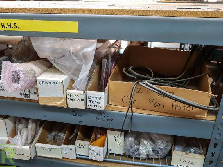 (3) Shelves of RHS Refrigeration Supplies Roller Auctions