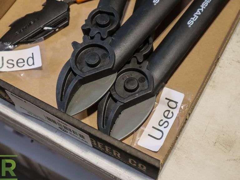 (2) Fiskars 2 Piece Lopper & Shears Set. Also Contains Sheath W/Built