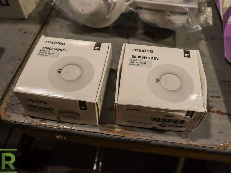 (2) Resideo Wireless Smoke/Heat Detector 5800Smokev New Roller Auctions