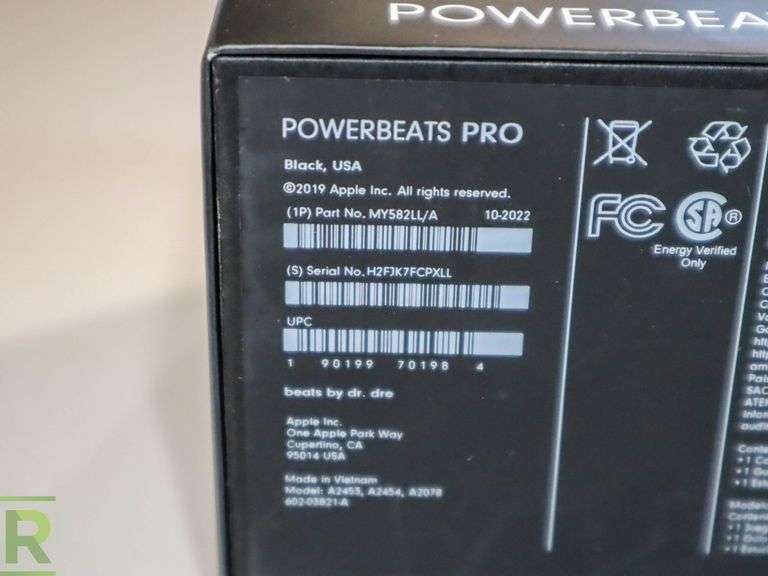 Beats PowerBeats Pro Black New/Open Box Original Packaging