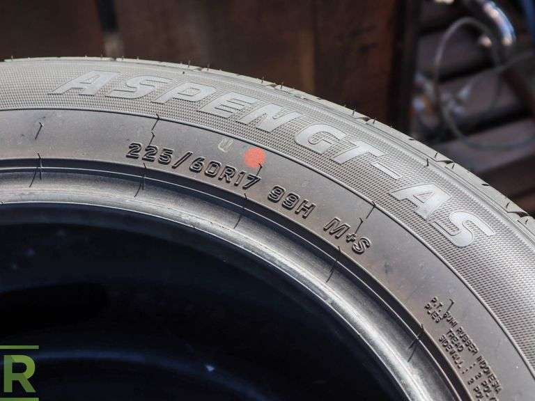 (4) 2021 Aspen GTAS 225/60R17 Tires Roller Auctions