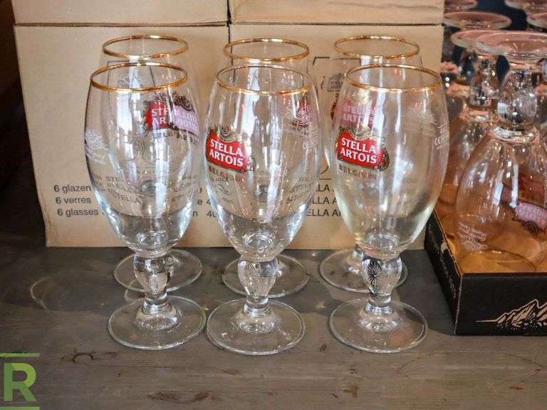 (42) Branded Beer Glasses Roller Auctions