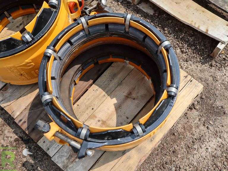 (2) Romac 12" Pipe Fittings, (2) 2" Romac Pipe Fittings Roller Auctions