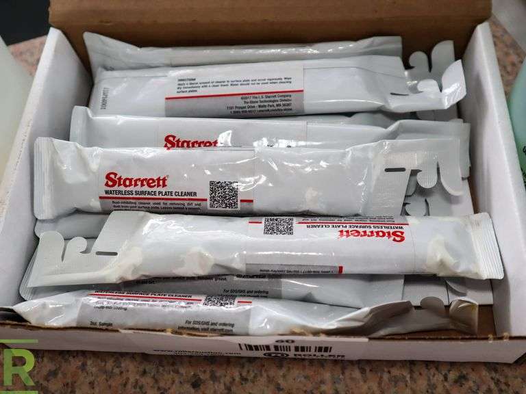 Box of Starrett Surface Plate Cleaner With (2) Bottles of Cleaner