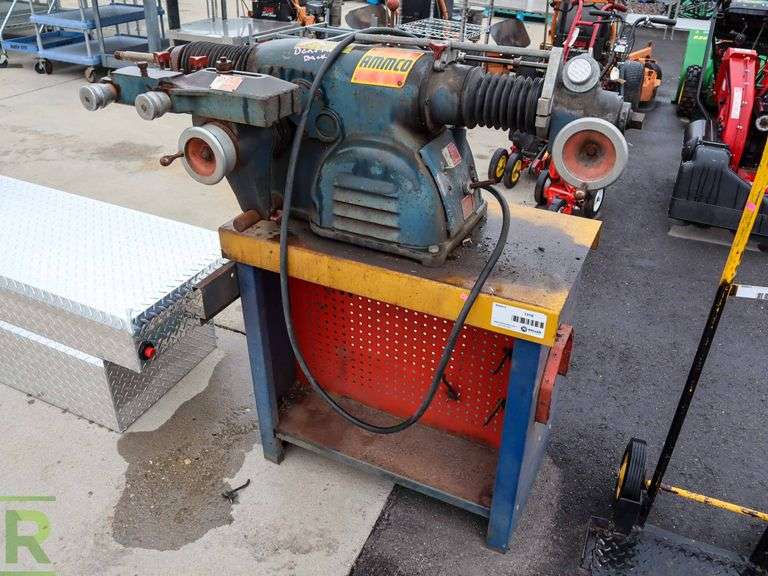Ammco 4100 Brake Lathe, Bent Rod On Back Roller Auctions