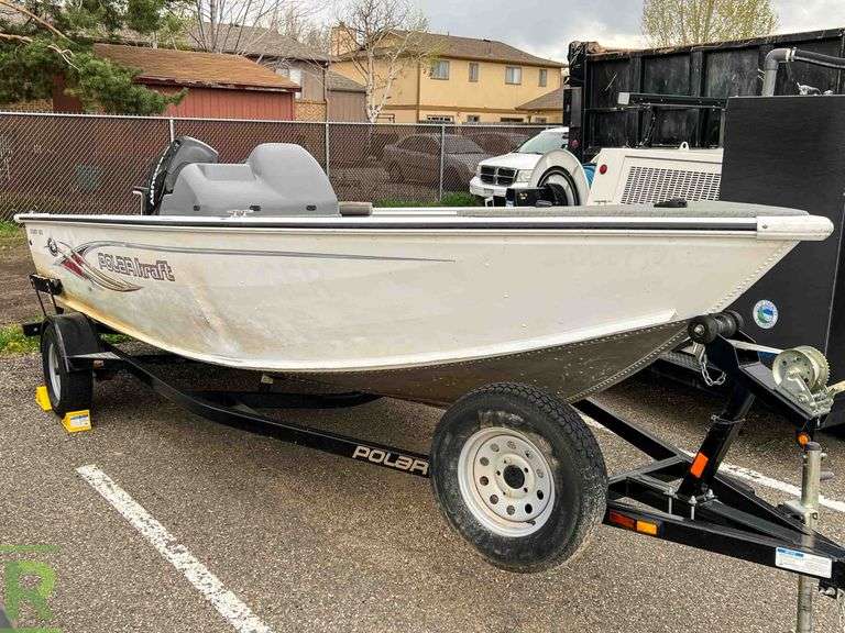 2012 Polar Kraft Outlander 186 SC Boat, S/N PLR55030 C212 Roller