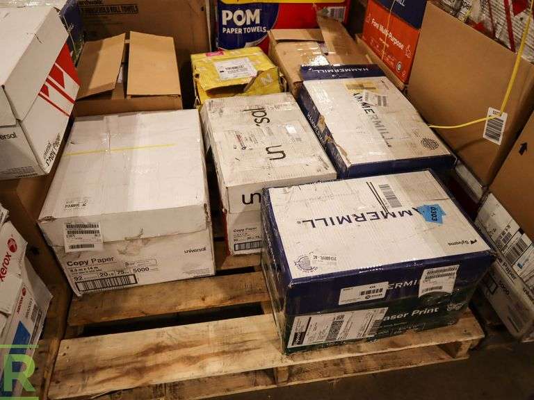 Pallet of Copy Paper, 8.5 x 11, Overweight Roller Auctions