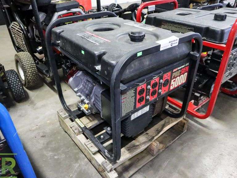 Coleman Powermate ProGen 5000 Generator, Gas Roller Auctions