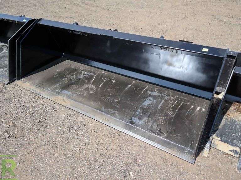 New Kivel 96" Large Capacity Skid Steer Snow / Material Bucket Roller