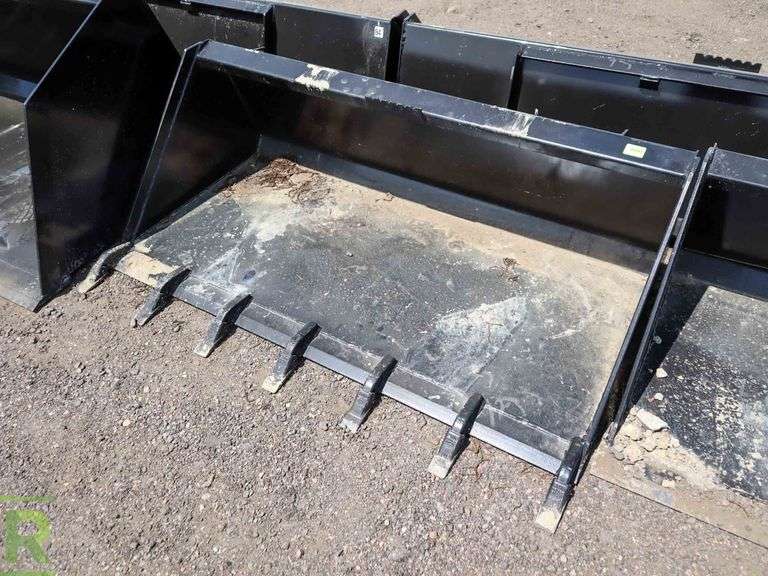 New Kivel 60" Skid STeer Bucket With Teeth Roller Auctions