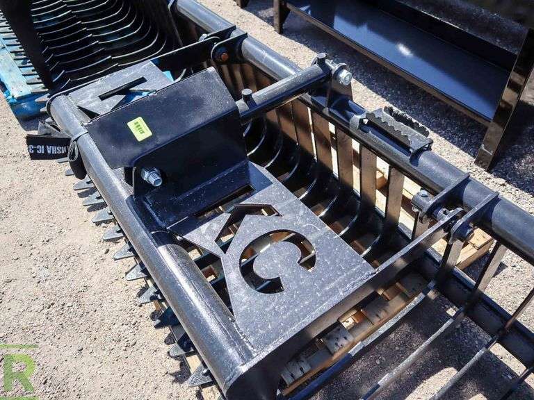 New Kit Containers Hydraulic 76" Skeleton Grapple Bucket to Fit Skid