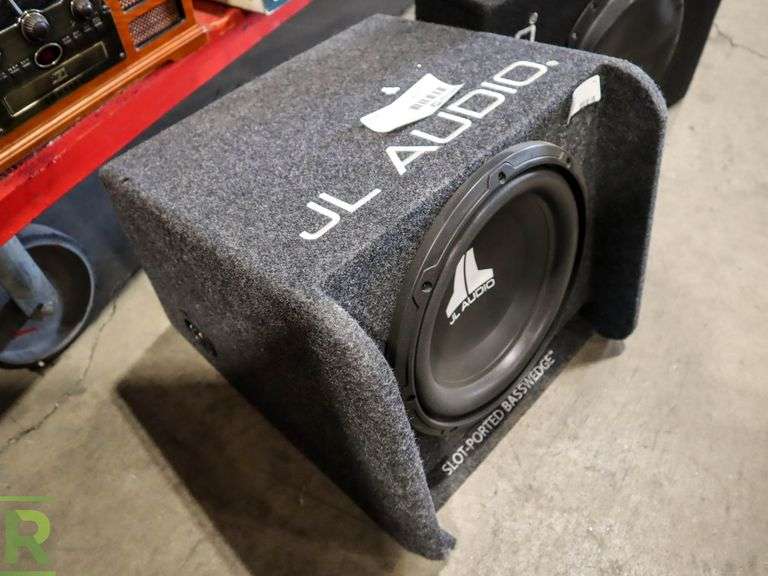 (2) JL Audio Speaker Boxes With Speakers Roller Auctions