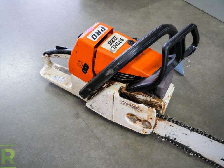 Stihl 036 Pro 25" Chainsaw, Gas Roller Auctions