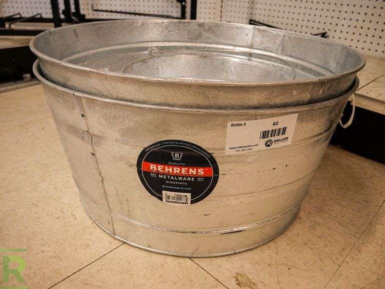 (3) Behrens Wash Tubs Roller Auctions