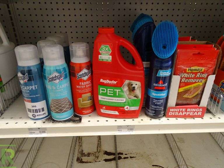Shelf of Carpet and Fabric Cleaner Roller Auctions