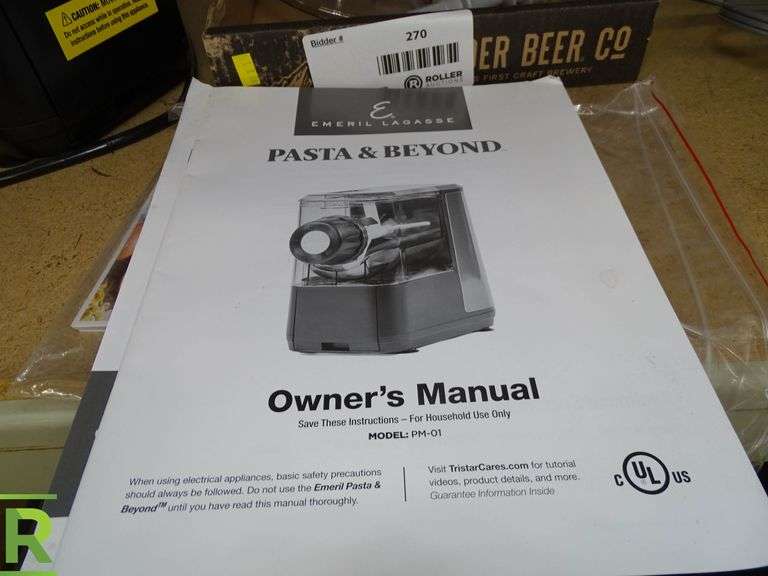 Emeril Lagasse Pasta and Beyond Machine With Accessories Roller Auctions