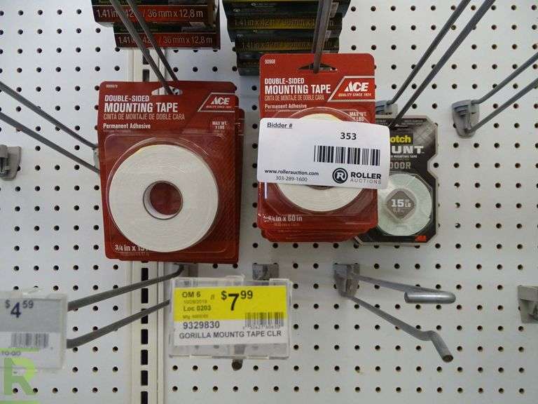 (21) Carpet Mounting Tape; Duct, Scotch, ACE Roller Auctions