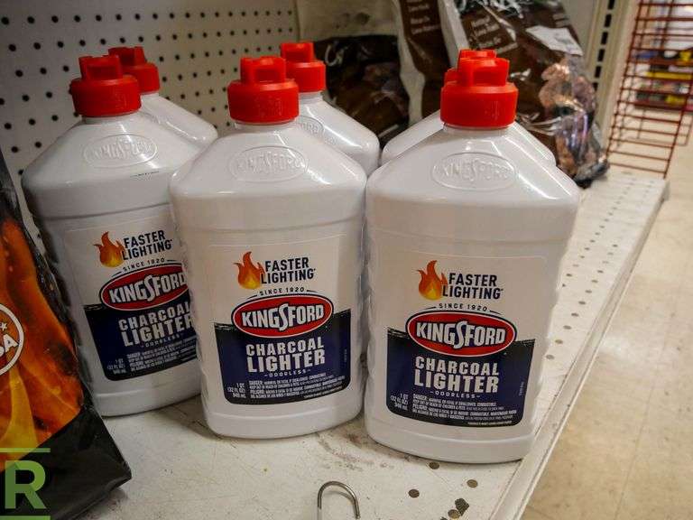 (6) Bags of Grill Mark Charcoal Briquets, (6) Bottles of Kingsford