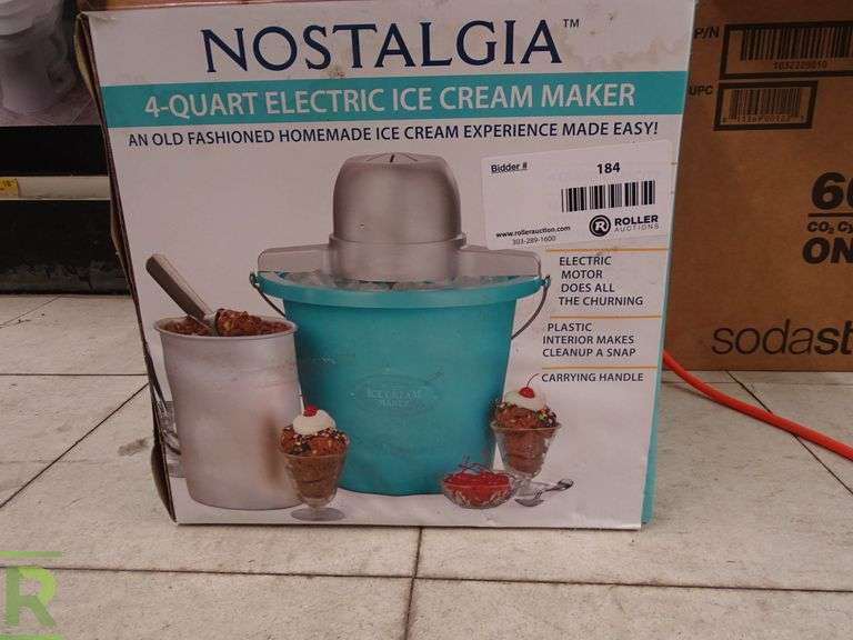 Nostalgia Ice Cream Maker Roller Auctions