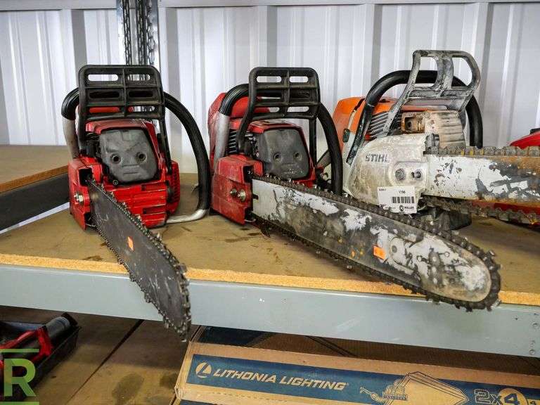 (2) Shindaiwa 757 20" Chainsaw, Gas Roller Auctions