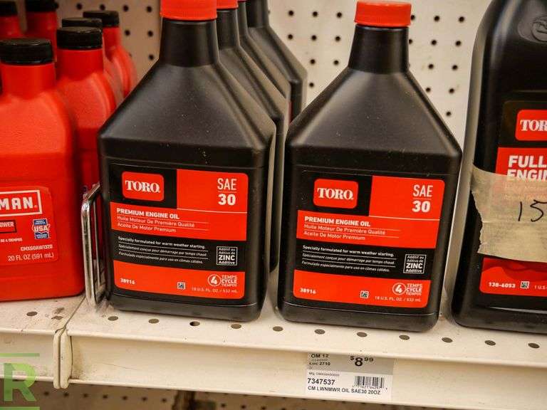 (20) Bottles Craftsman 4Cycle Lawn Mower Oil and Toro SAE 30 Engine