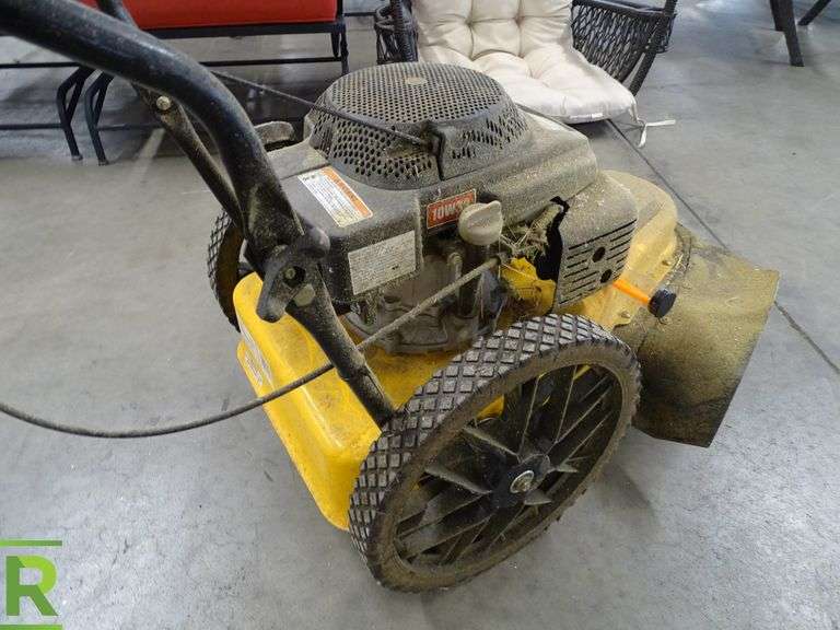 Cub cadet st100 walk behind string trimmer roller auctions