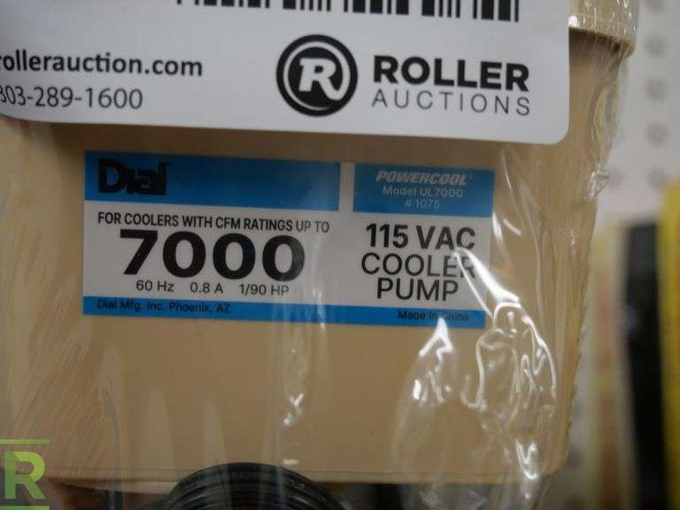 (3) Dial UL7000 Evaporative Cooler Pumps Roller Auctions