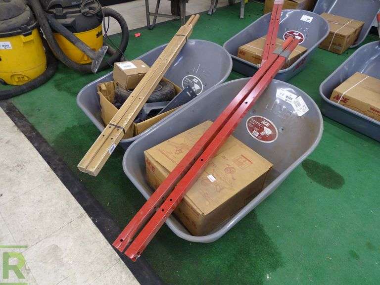 (2) ACE Metal Wheelbarrows Roller Auctions
