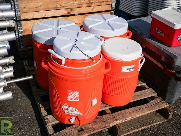 (4) Water Cooler Jugs Roller Auctions