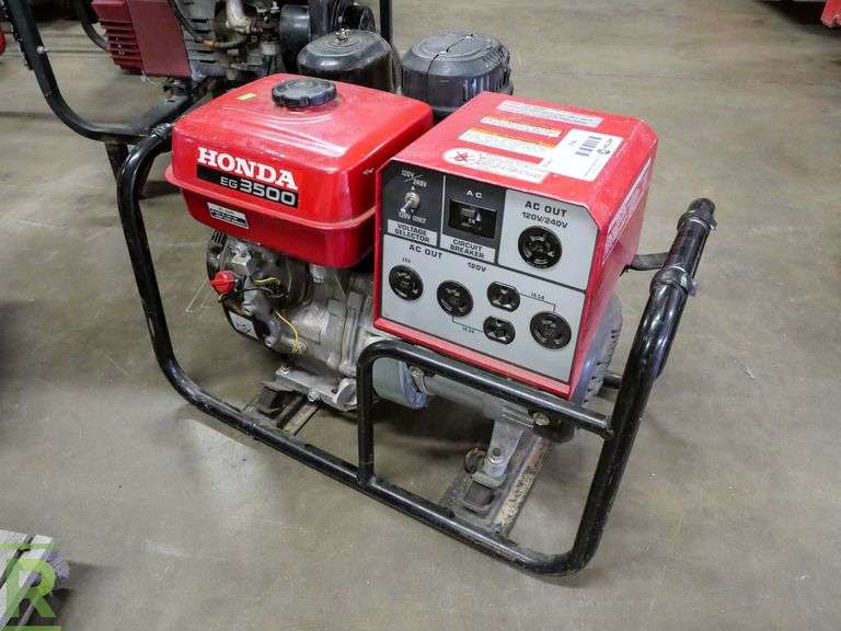 Honda EG3500X Portable Generator, Gas Roller Auctions