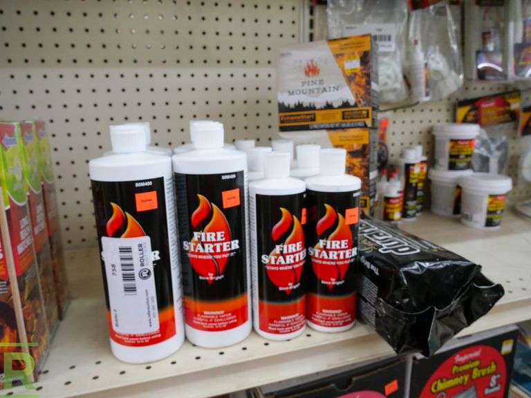 Fire Starter Fluid and Fire Starter Blocks Roller Auctions