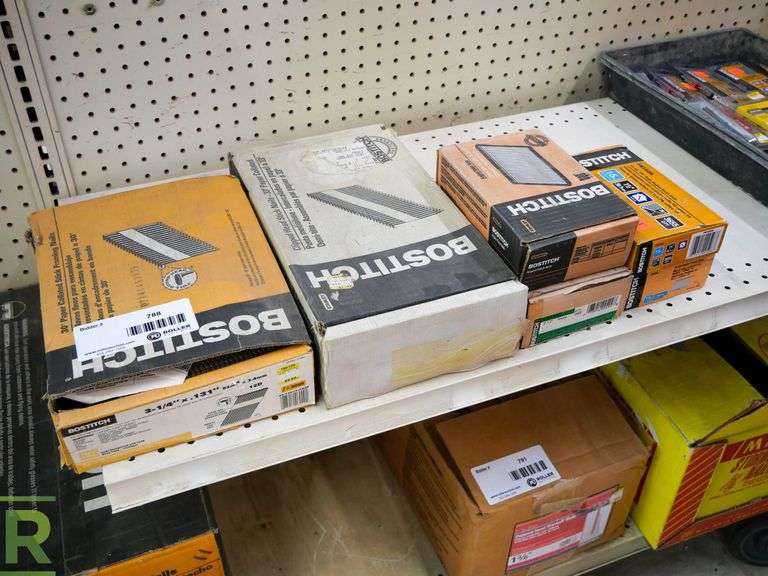 (6) Boxes of Bostitch Pneumatic Nails; Framing, Finish and Clipped Head