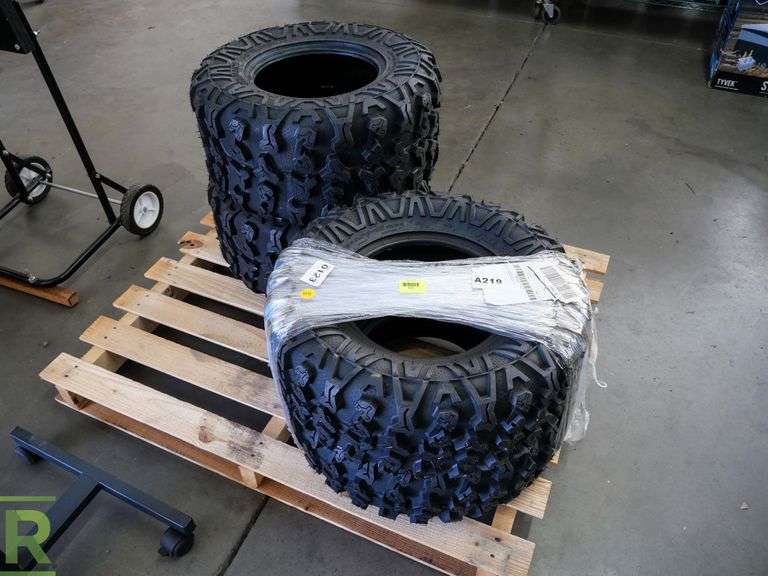 (4) Zion Free Country ATV Tires; (2) 2021 26x11.00R12 Back Tires and (2) 2021 26x9.0012 Front