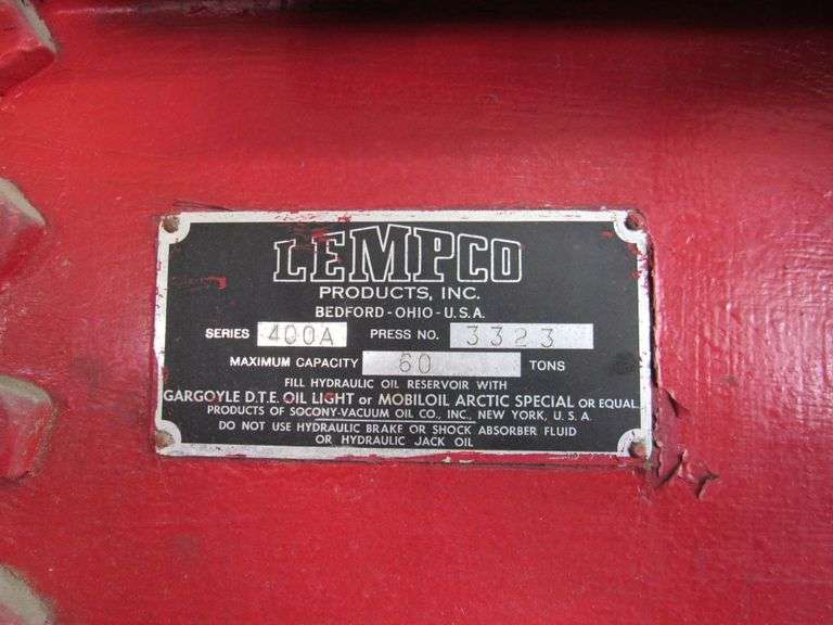 HPRESS, LEMPCO SERIES 400A, 60 TON **located at 3800 Southwest Blvd
