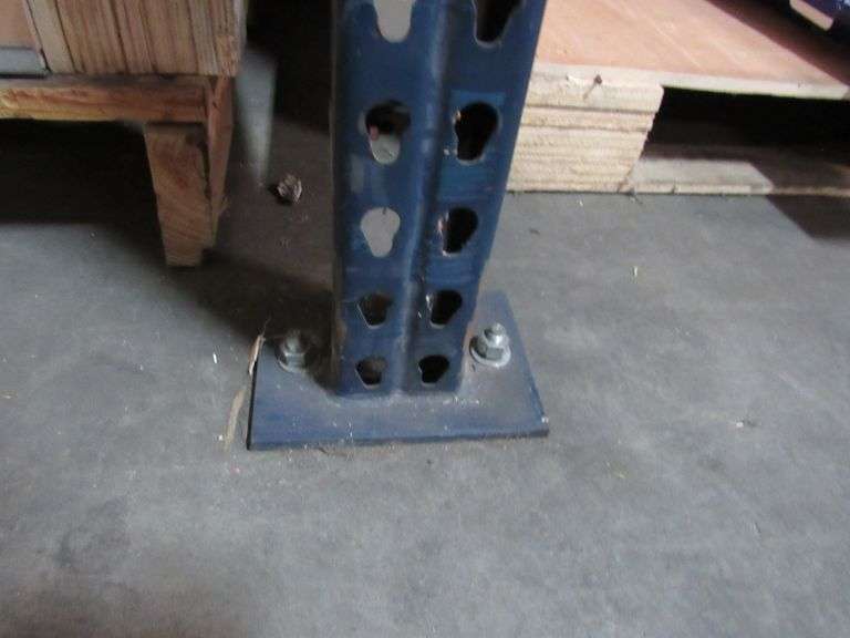 EMPTY PALLET RACK, TEAR DROP STYLE, APPROX. 10' X 42" X 16' TALL W/WIRE