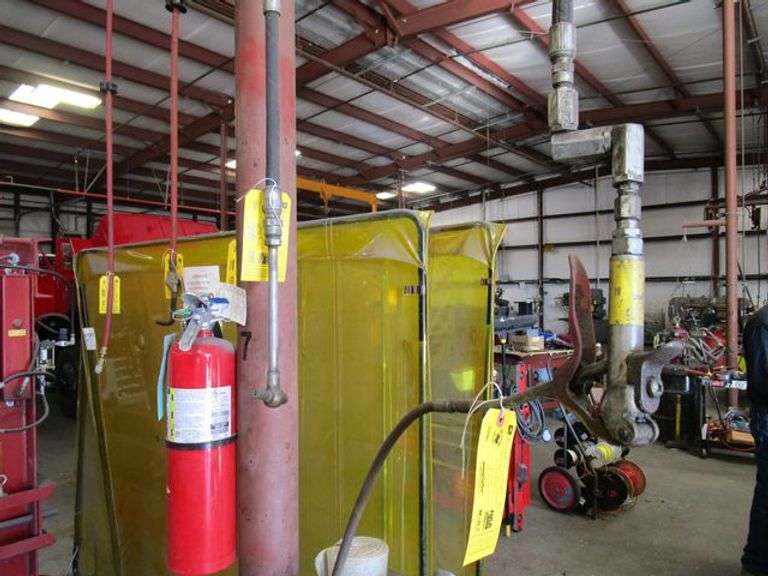 LOT (6) ALEMITE HOSE REELS MDL 7336B, 300PSI, (2) AIR REELS, (1