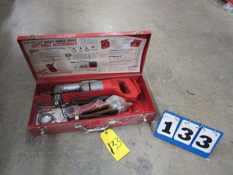 ELECTRIC RIGHT ANGLE DRIVE, MILWAUKEE, 48062871, WITH CARRYING CASE