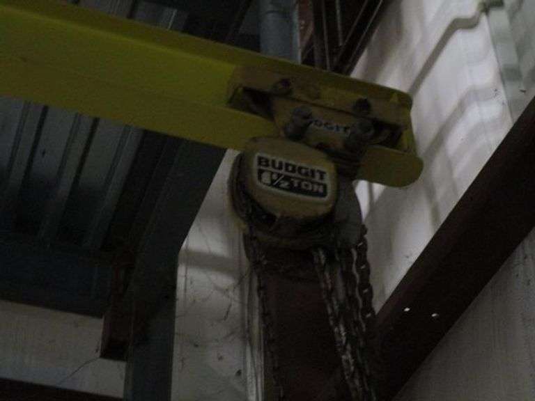 BUDGIT 11/2TON MANUAL CHAIN HOIST WITH TROLLEY Rosen Systems