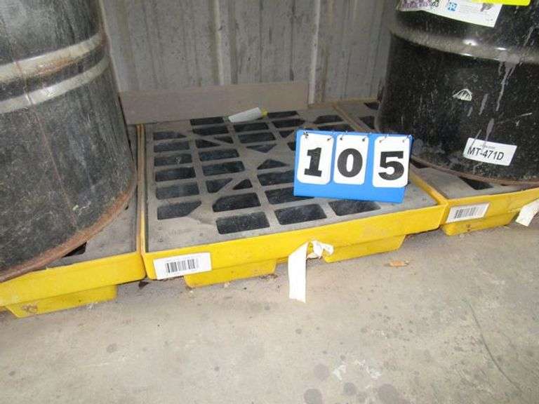 ULINE YELLOW SINGLE DRUM SPILL CONTAINMENT (SOLD 3X THE MONEY) Rosen