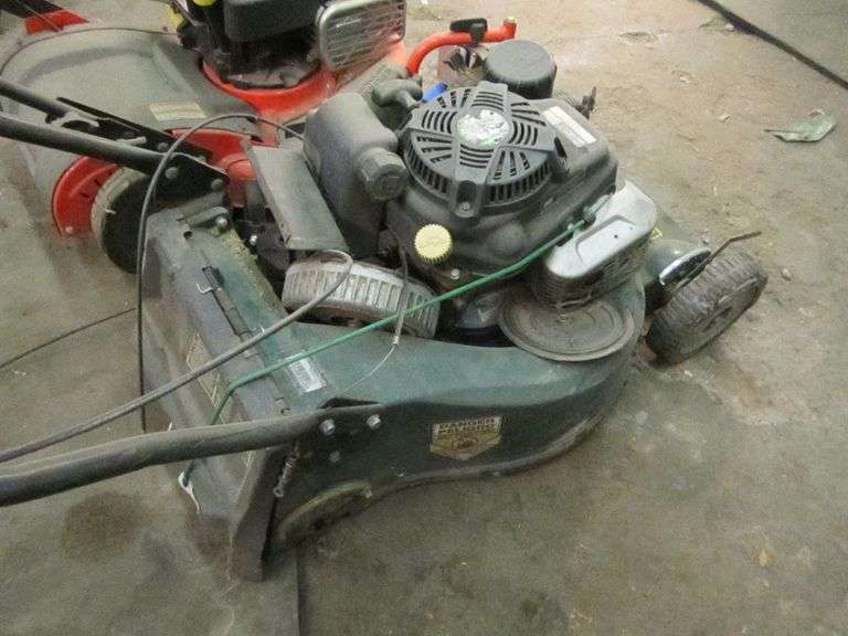 LOT, (1) EASTMAN COMMERCIAL LAWN MOWER, MISSING PARTS AND (1) BAD BOY 8