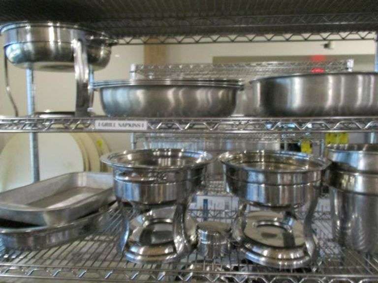 METRO SHELF ON CASTERS, APPROX. 48"W X 18"D X 76"H WITH CONTENTS