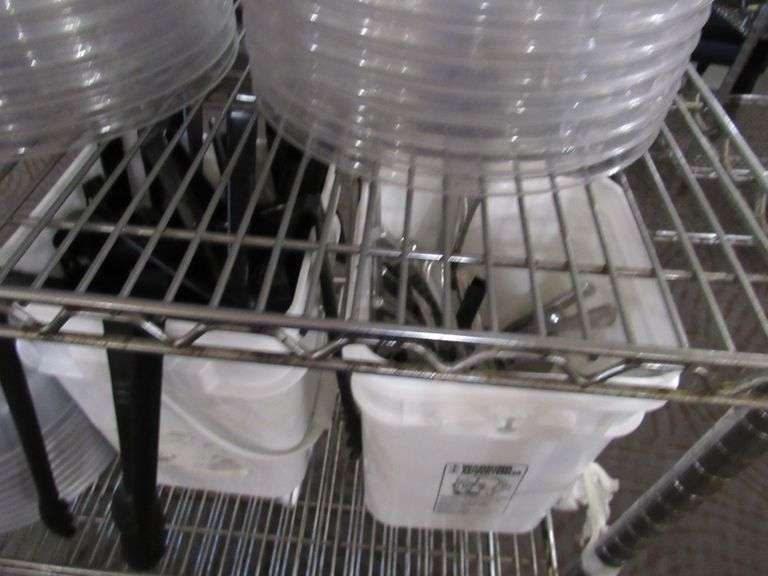 METRO SHELF ON CASTERS, APPROX. 48"W X 18'D X 76"H WITH CONTENTS