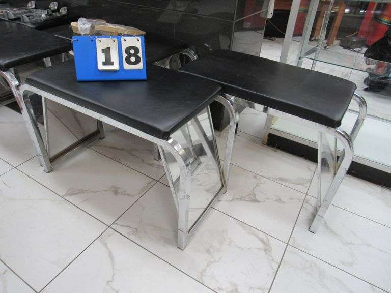 APPROX. (7) PADDED SHOE FITTING BENCH, 3' EACH Rosen Systems
